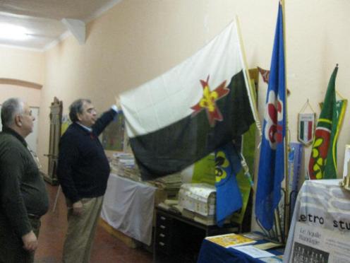la bandiera FSE al Mario Mazza