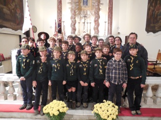Gruppo Scout FSE Genova 1 - Messa di inizio anno con P. Modesto alla Chiesa del Righi (2014)