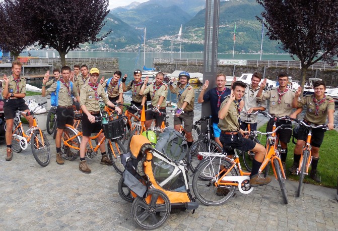 Campo Moble di Clan in bici (Lago di Como 2017)