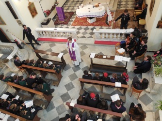 S. Messa al Righi celebrata da don Marek (febbraio 2015)